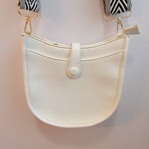 Vegan Leather Guitar Strap Crossbody Handbag
